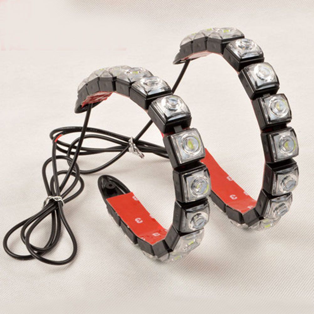 2PCS Flexible Waterproof Decorative Lamp LED Car