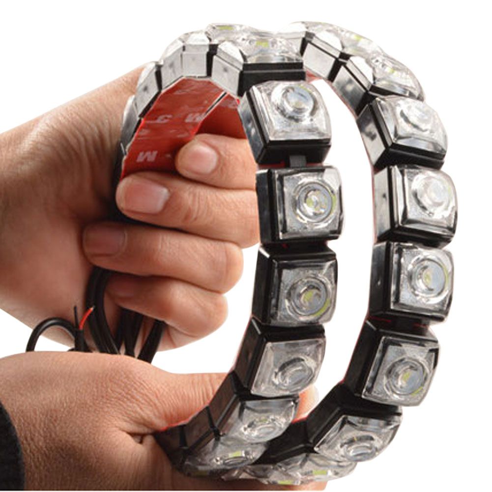 2PCS Flexible Waterproof Decorative Lamp LED Car