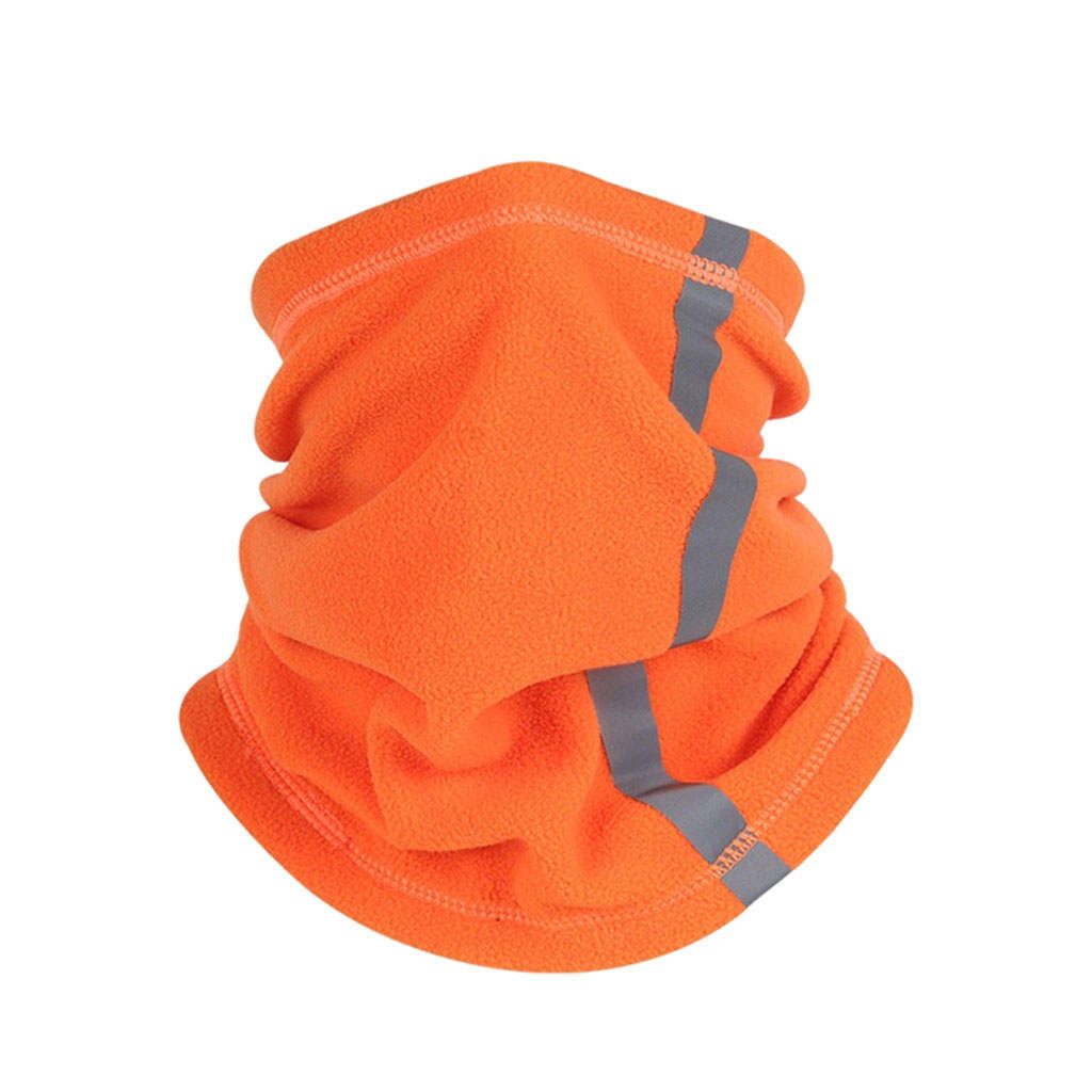 Face Mask Neck Gaiter Breathable Windproof Cover  Scarf Orange
