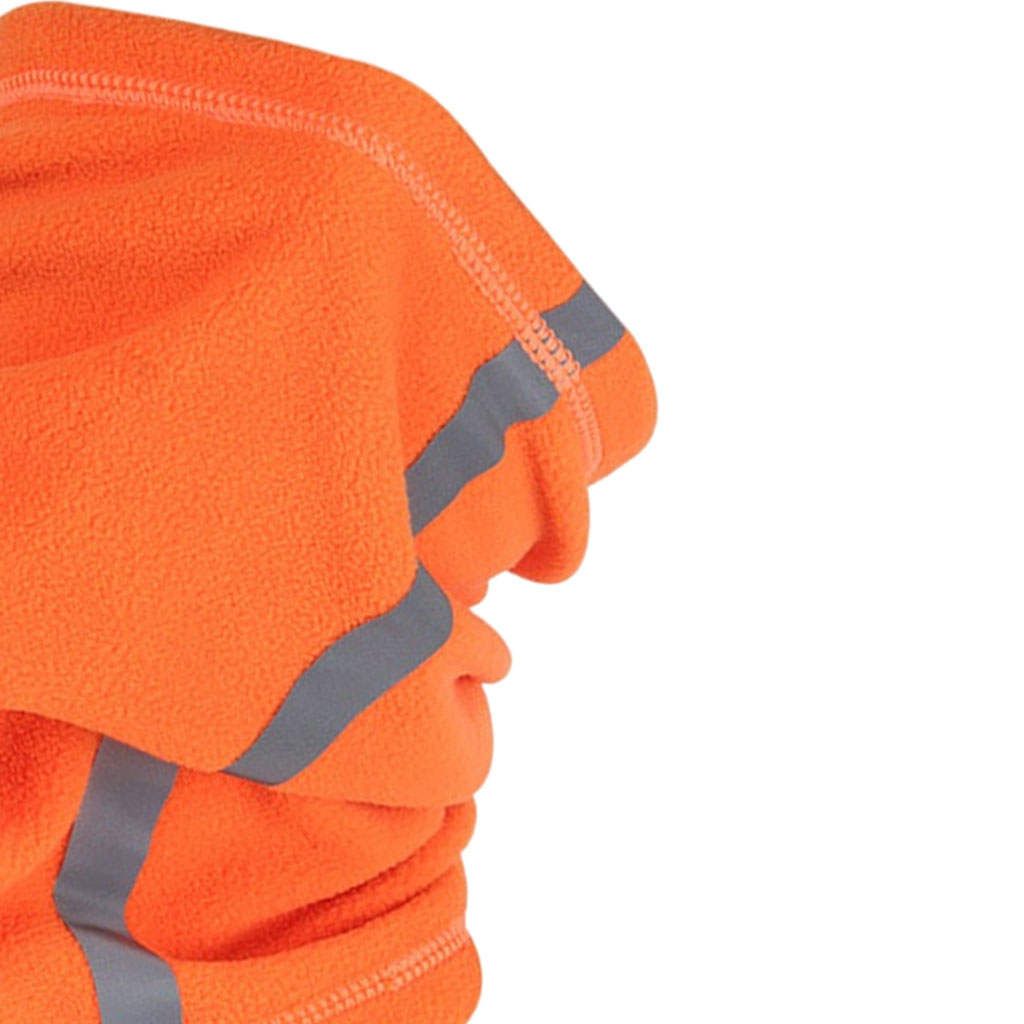 Face Mask Neck Gaiter Breathable Windproof Cover  Scarf Orange