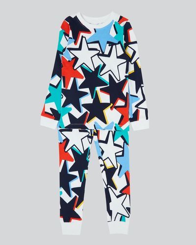 Boys Knit Multi Print Pyjama Set