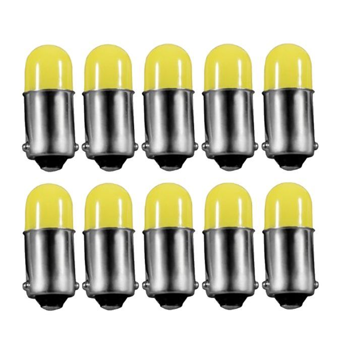 10pcs BA9S 3D COB Car Interior Dash Meter Reading Light Dome Bulbs
