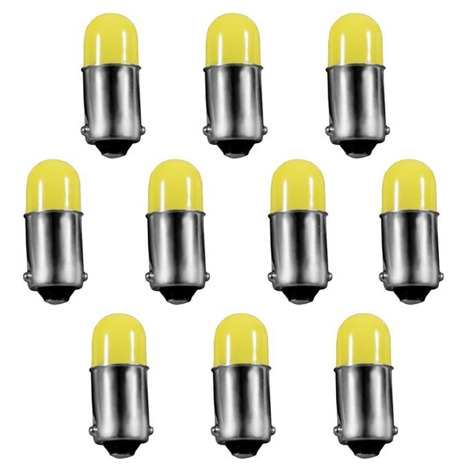 10pcs BA9S 3D COB Car Interior Dash Meter Reading Light Dome Bulbs