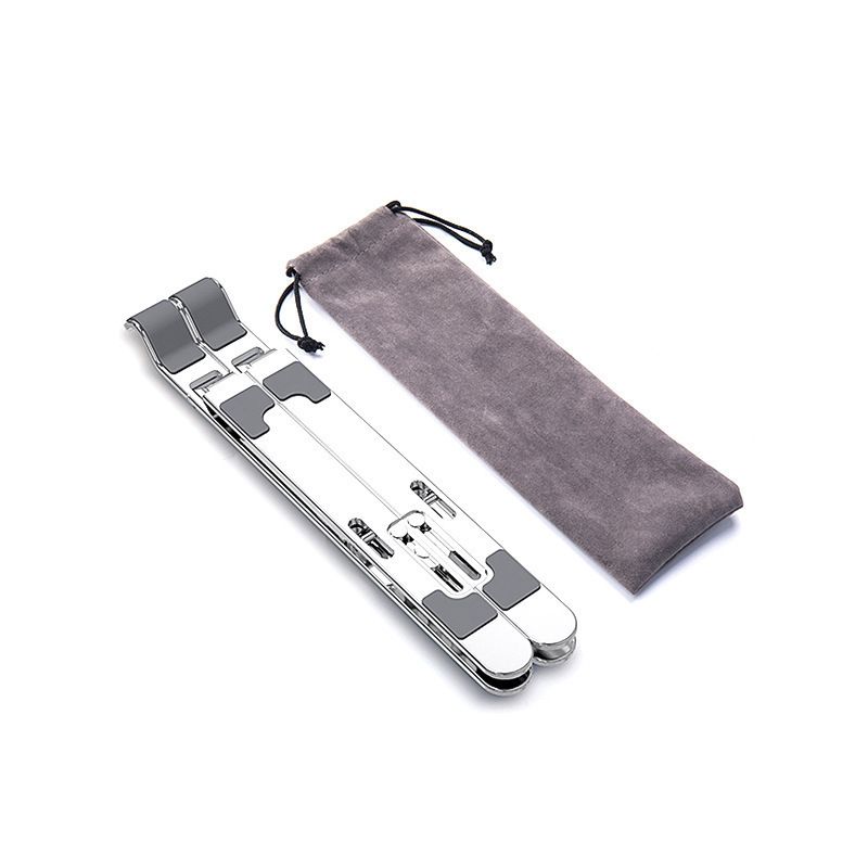New Metal Aluminum Alloy Folding Laptop Stand Semi-Silicone