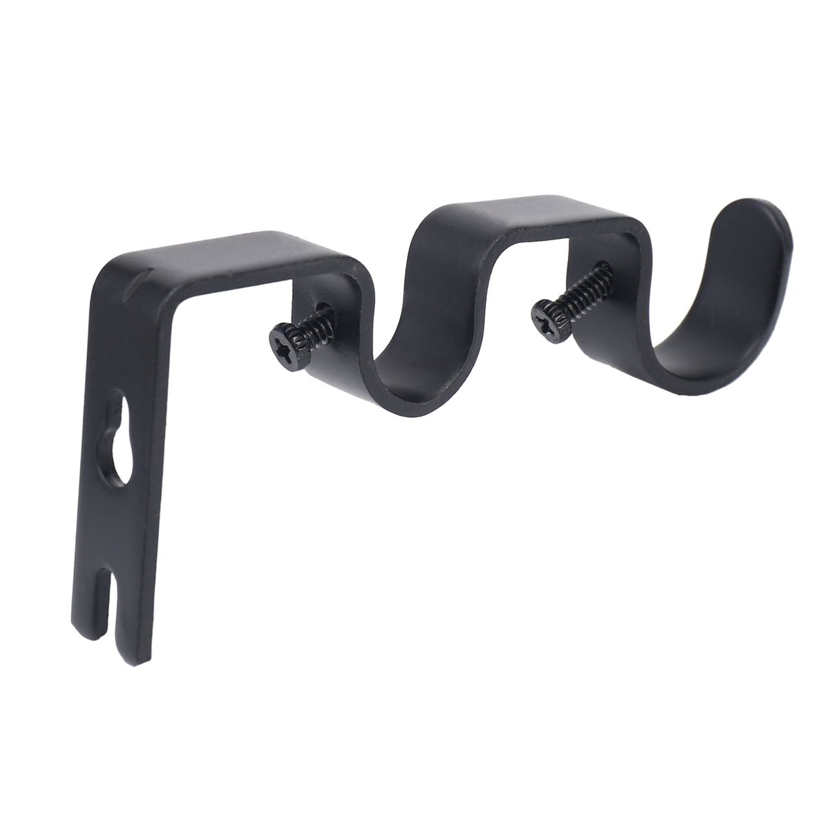 3Pcs/Set Curtain Rod Brackets Heavy Duty Double Rod Holders