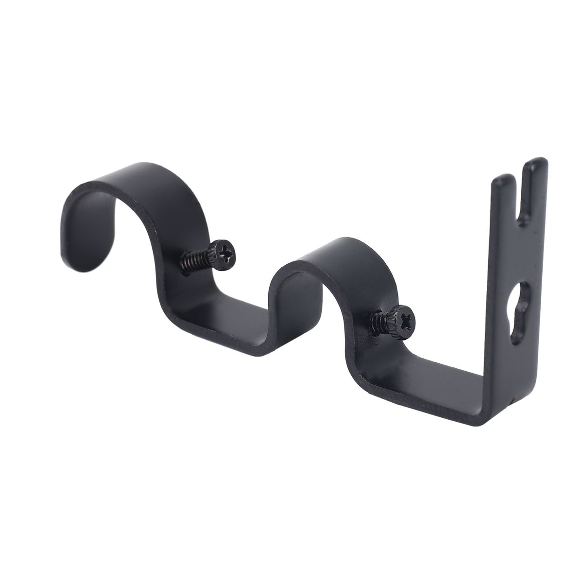 3Pcs/Set Curtain Rod Brackets Heavy Duty Double Rod Holders
