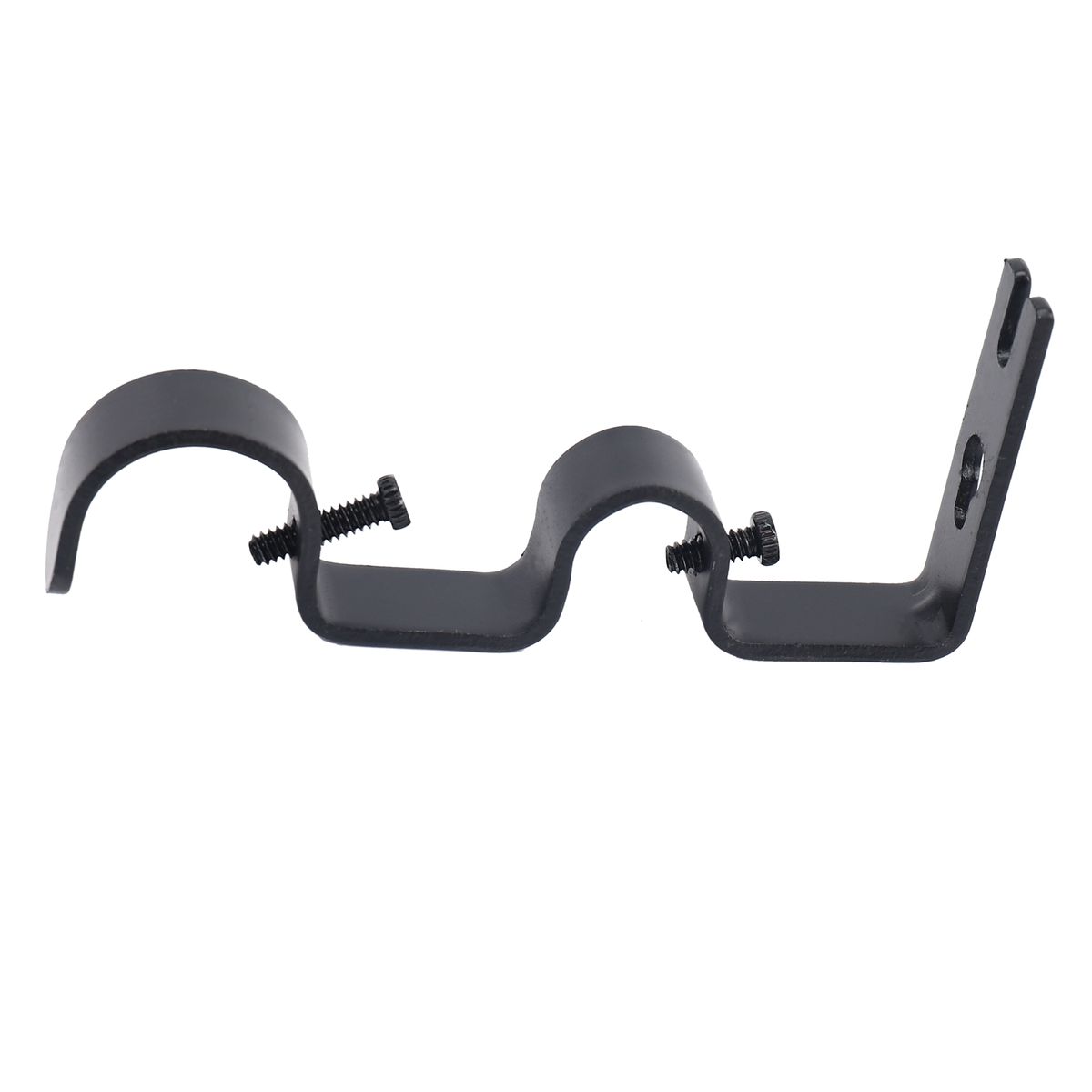 3Pcs/Set Curtain Rod Brackets Heavy Duty Double Rod Holders