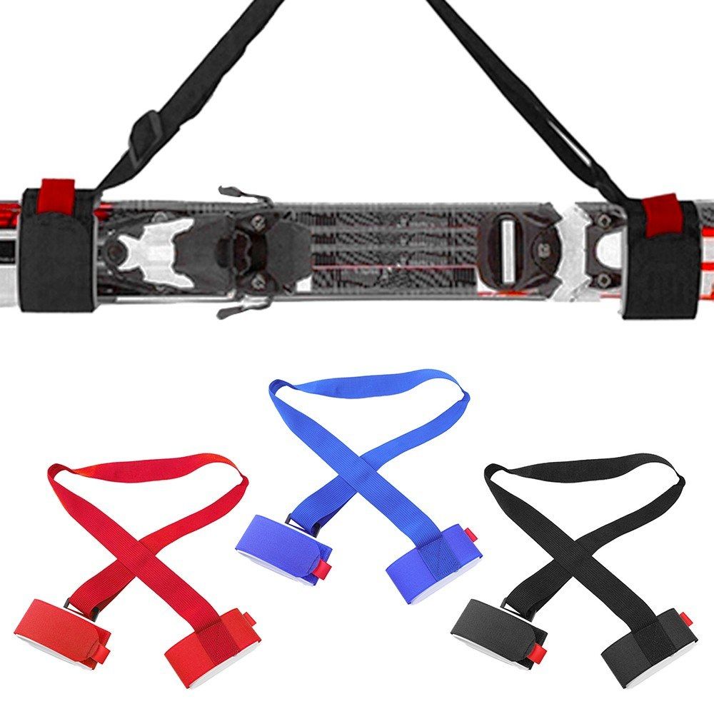 1.2M Ski Carrier Straps Handle Adjustable Snowboard Shoulder