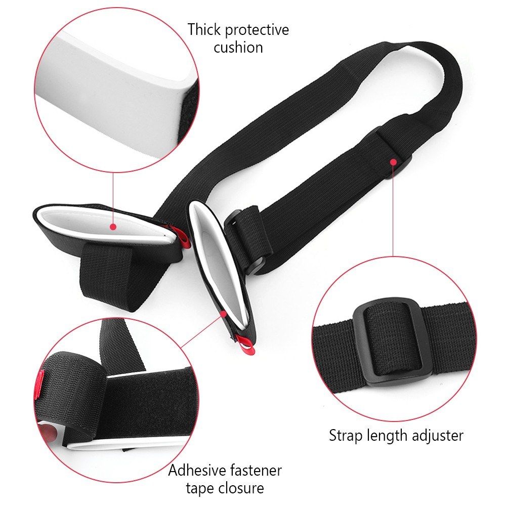 1.2M Ski Carrier Straps Handle Adjustable Snowboard Shoulder