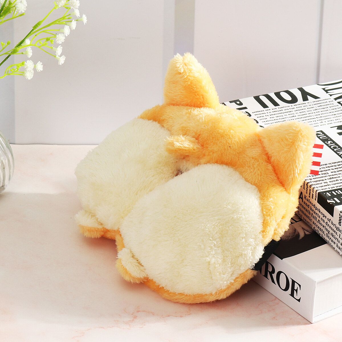Car Cute Corgi Tissue Box Holder Paper Napkin Seat Back Handing Pillow Corgi