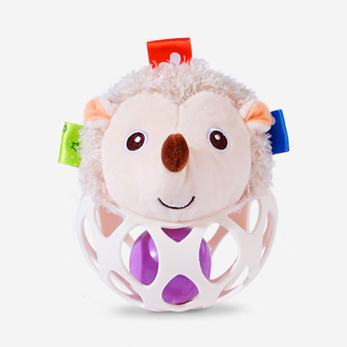 Animal Ball Toy Children Catch Ball Soft Grasping Toy Beige