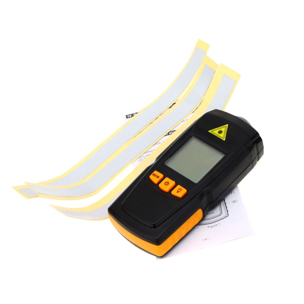 Non-contact GM8905 Digital Laser Tachometer Tach Meter