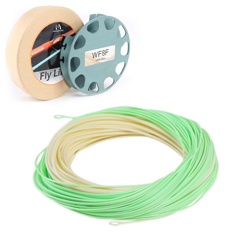 Fly Fishing Switch Line 4/5/6/7/8wt 100ft Double Color FlyWeight Forward FLOATING Fly