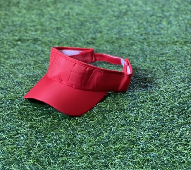 Stylish Unisex Visor Red Hat