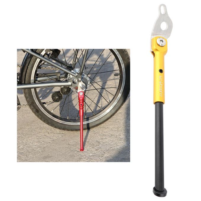 Alloy Folding Bike Kickstand For K3 Plus Single Leg Rear Mount Gold