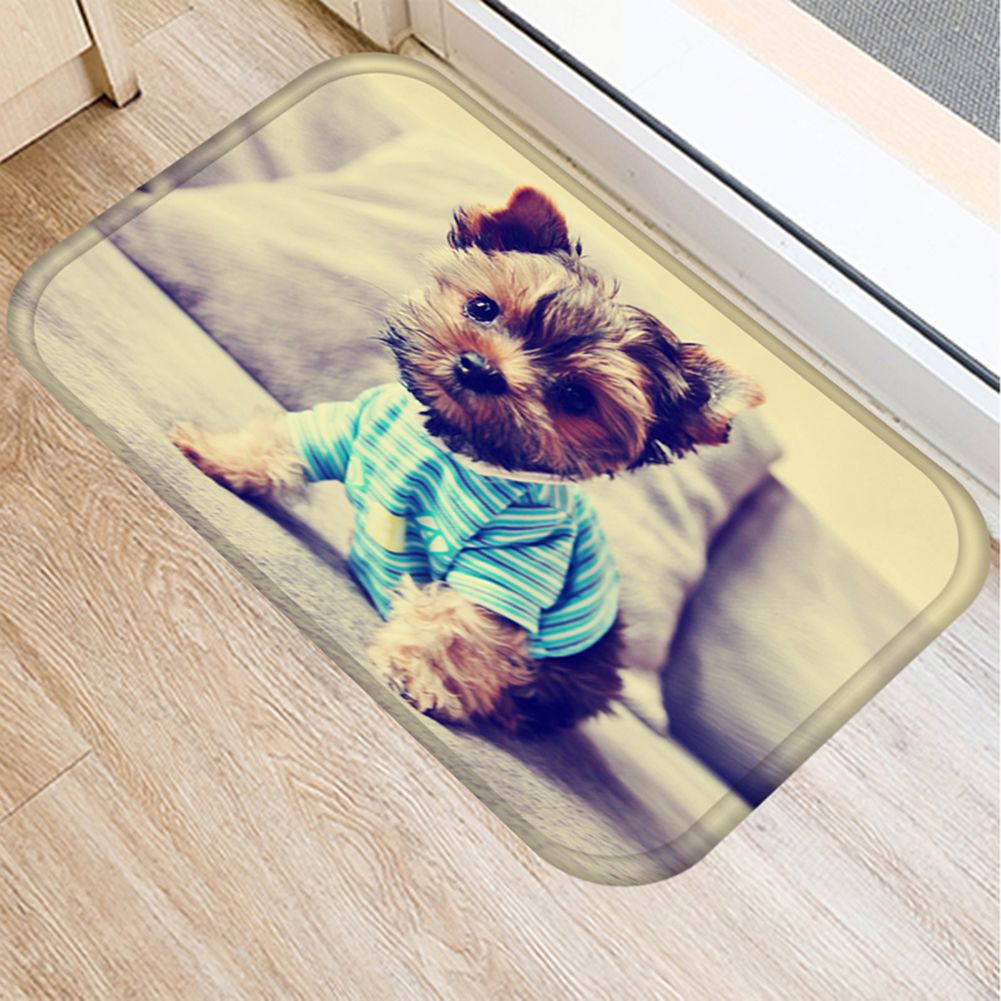 40x60cm Bedroom Floor Cushion Cute Cat Dog Glasses