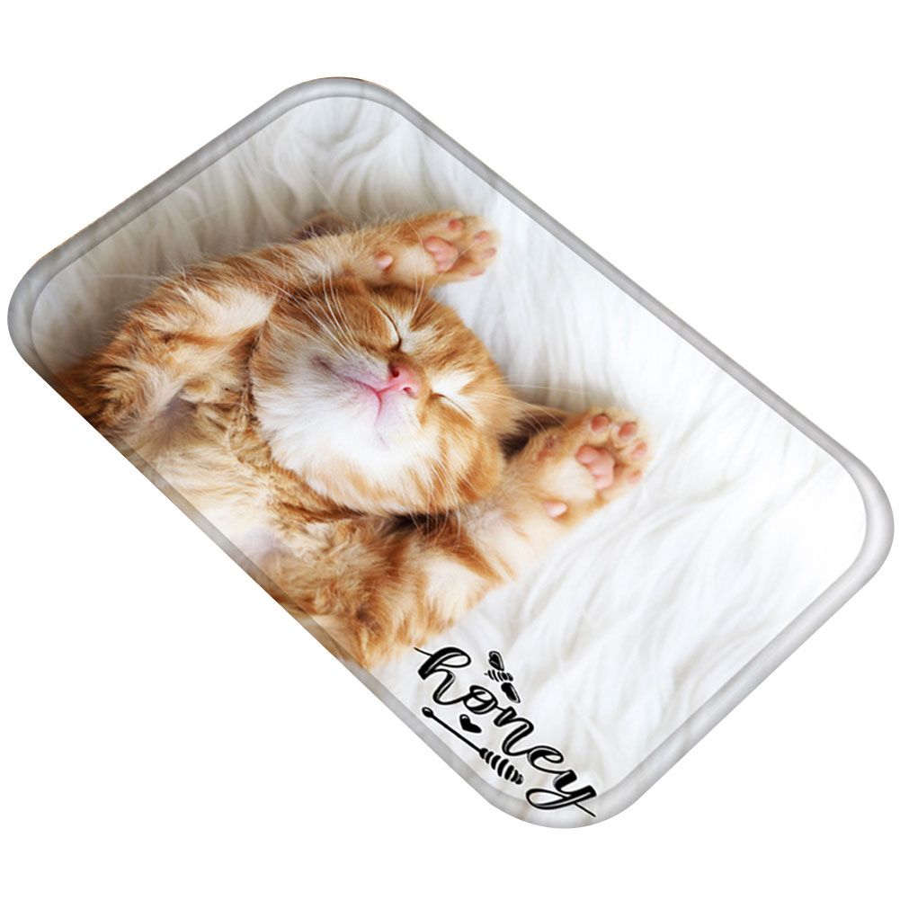 40x60cm Bedroom Floor Cushion Cute Cat Dog Glasses