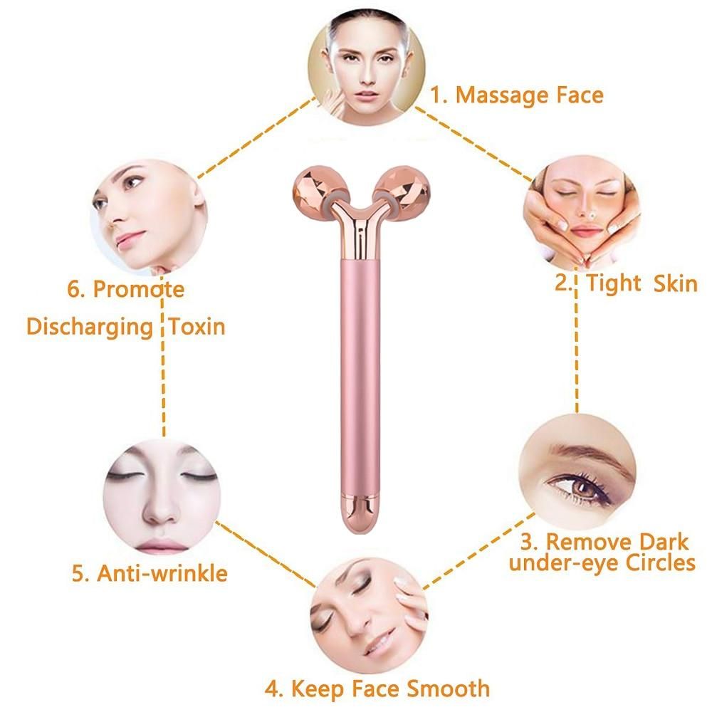3D Roller Massager 360 Rotate Electric Thin Face Full Body Shape