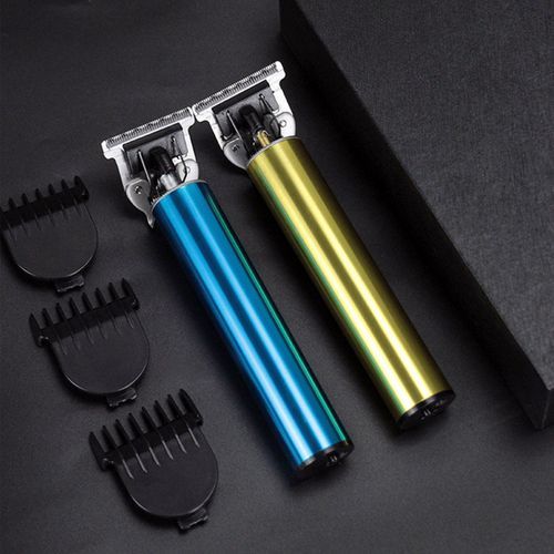 Professional Men Electric USB Hair Clipper Trimme Blue Round
