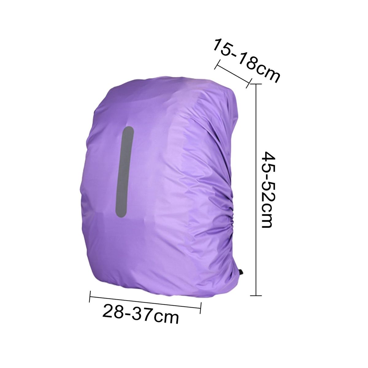 Rainproof Backpack Cover Rainguard Waterproof Backpack for School Purple