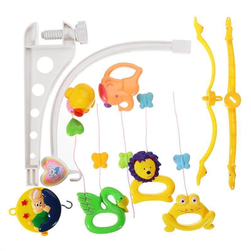 Music Crib Mobile Bed Bell Animals Baby Rattle Rotating Bracket Toys For 0-12 Months Newborn Kids Christening Gift No.2940