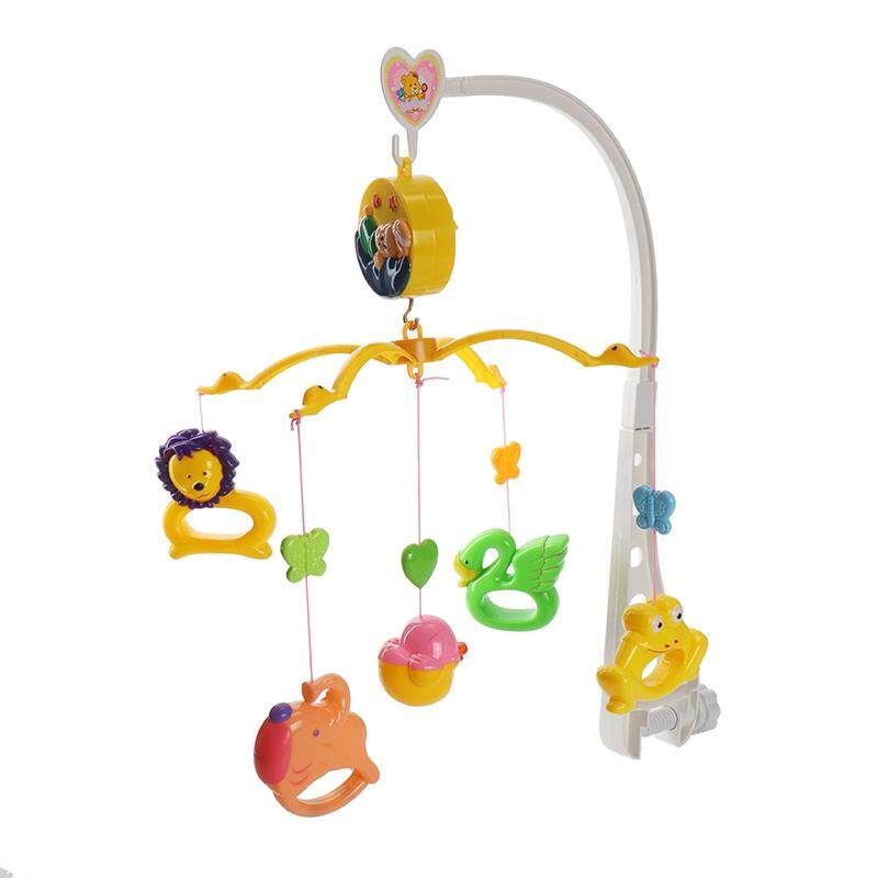 Music Crib Mobile Bed Bell Animals Baby Rattle Rotating Bracket Toys For 0-12 Months Newborn Kids Christening Gift No.2940