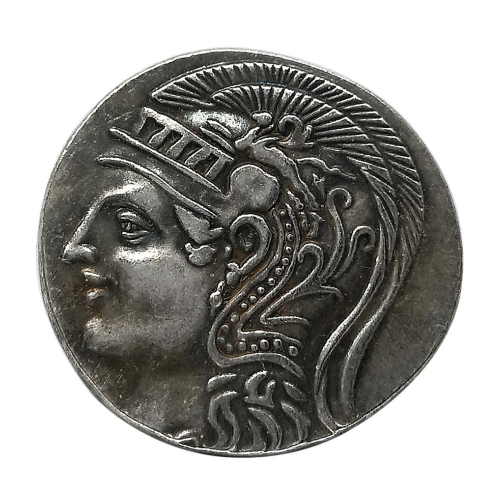 5Pcs Ancient Greek Owl   Silver Coin Goddess Of Wisdom Coin Art