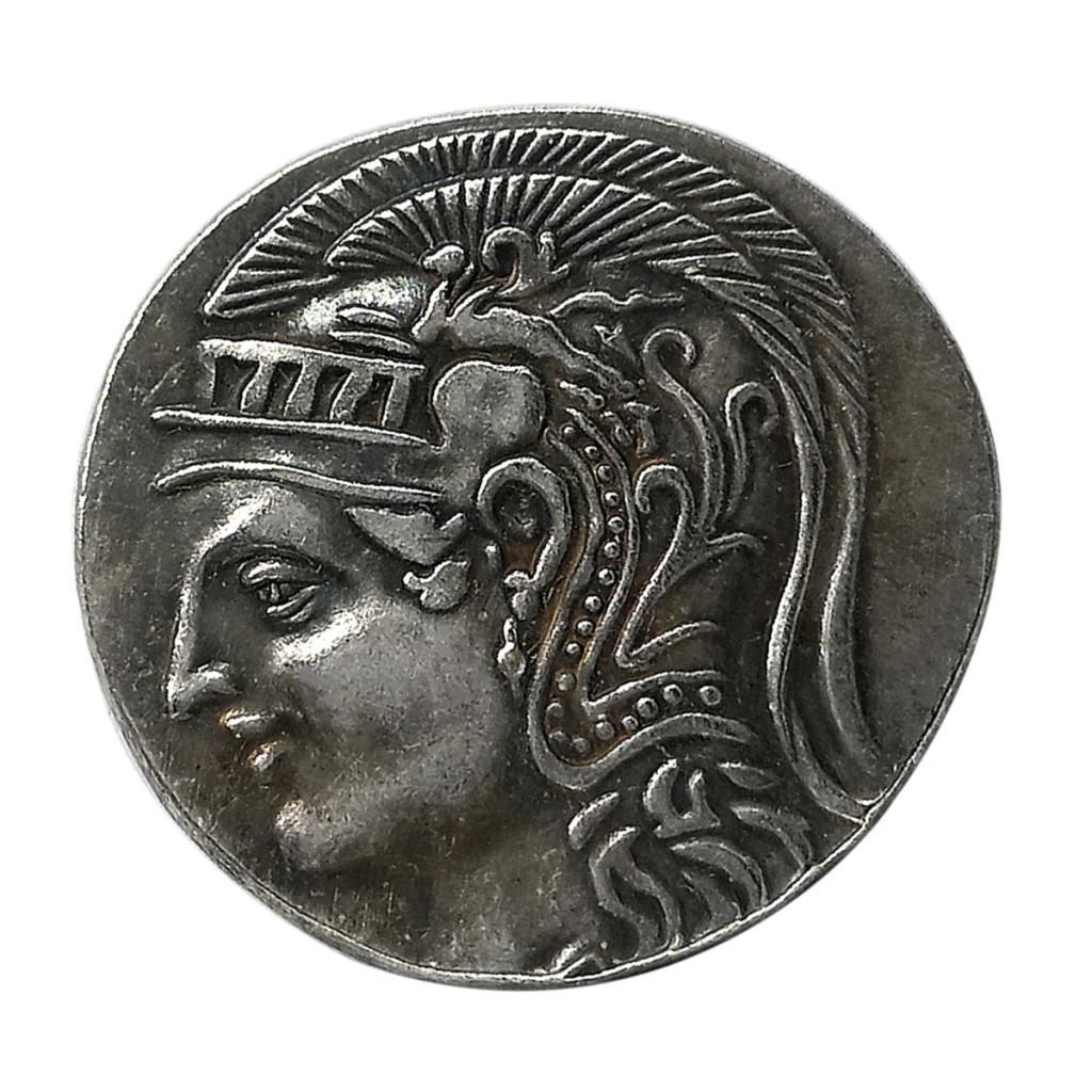 5Pcs Ancient Greek Owl   Silver Coin Goddess Of Wisdom Coin Art