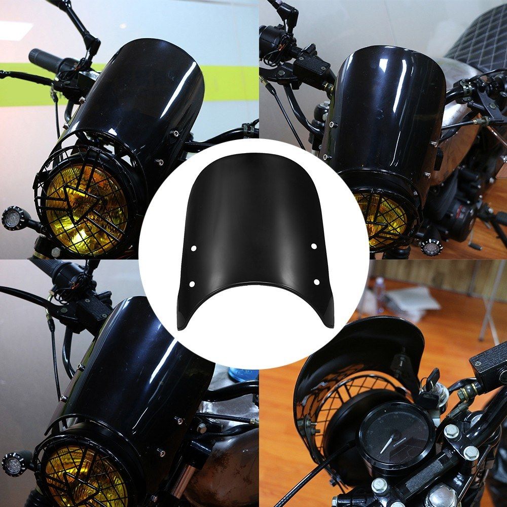 Universal Motorcycle Windshield 5-7" Windscreen For CG125