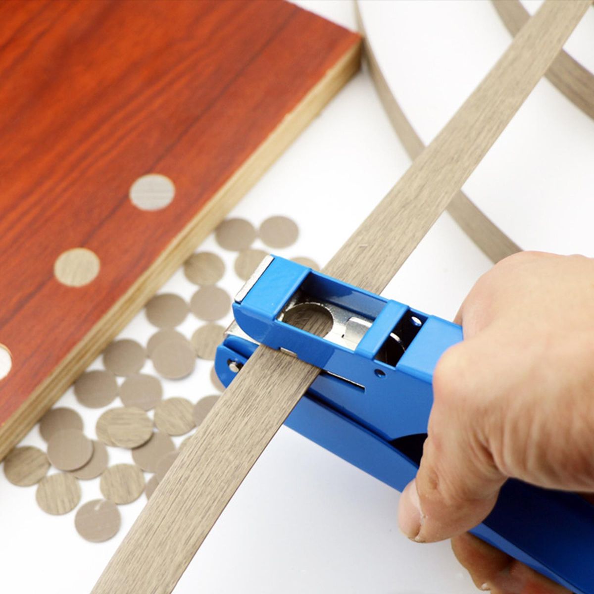 15mm Round Hole Punch Handheld Hand Press Hole Puncher Paper Cut For