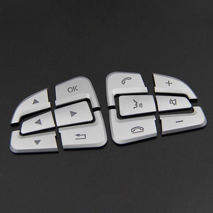 Car Steering Wheel Button Cover Trims 12Pcs Fit For GLC GLE GLS Arrow