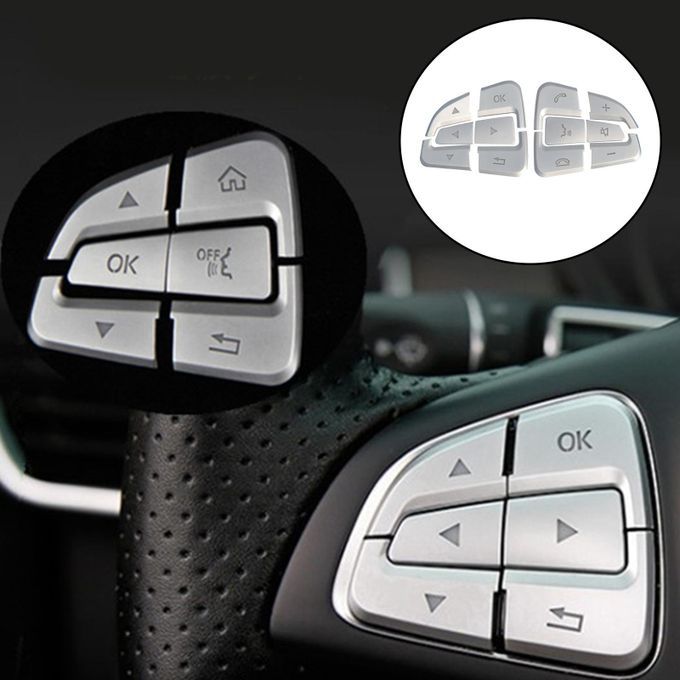 Car Steering Wheel Button Cover Trims 12Pcs Fit For GLC GLE GLS Arrow