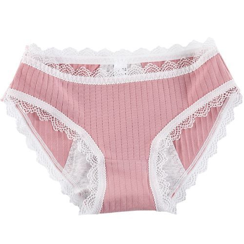 Leak Proof Menstrual Panties Physiological Pants Sexy Women Underwear Period Cotton Waterproof Briefs Lady Lingerie 1 Piece(#Black)
