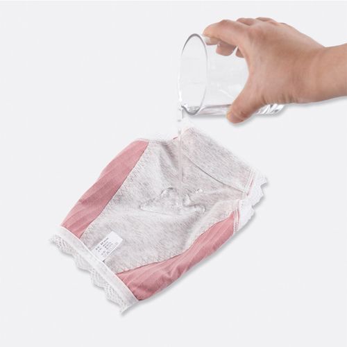Leak Proof Menstrual Panties Physiological Pants Sexy Women Underwear Period Cotton Waterproof Briefs Lady Lingerie 1 Piece(#Black)