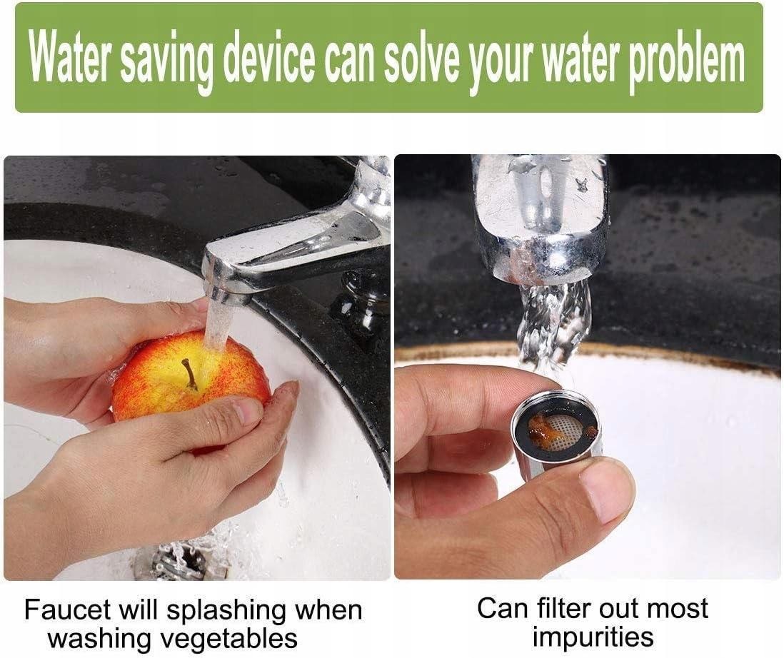 2 pieces M18 universal female thread faucet with air nozzle
