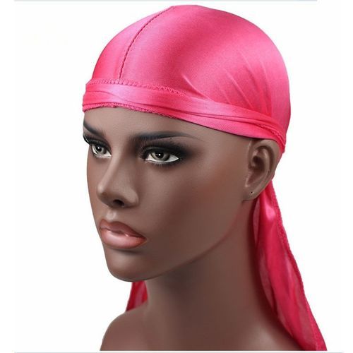 Premium Sliky Durag Bandana Unisex Rose Red