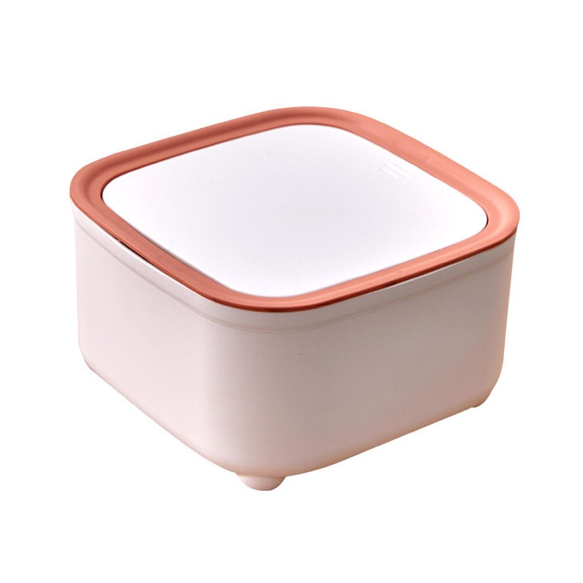 Garbage Container Storage Dust Trash Can Bin Orange
