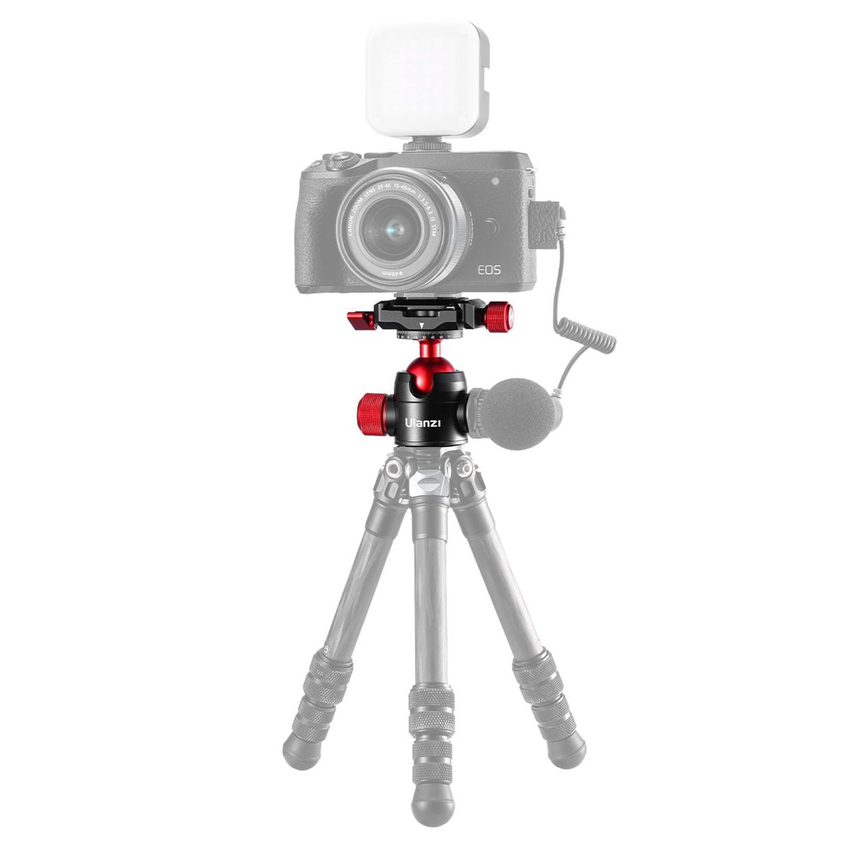 Ulanzi U-70 Mini Ball Head Dual 360° Panorama Adjusting with Cold Shoe Mount Quick Release Plate Compatible with Arca-Swiss Peak Design Quick Release