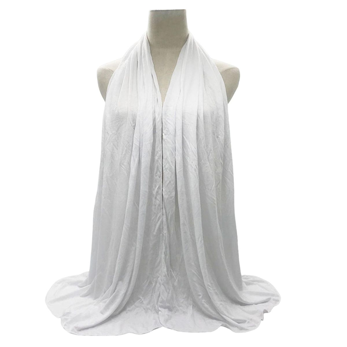 Ladies Scarf Anti-Sun Long Head Wrap Scarf White