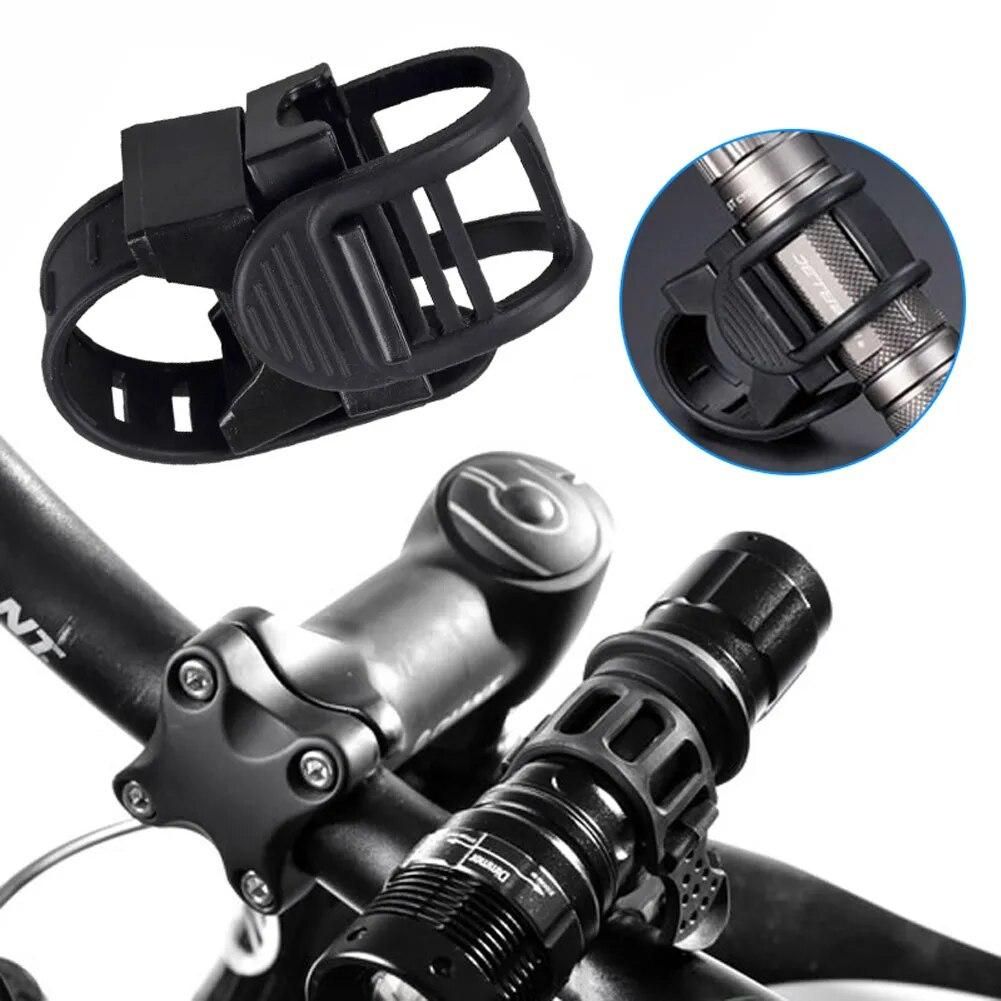 Adjustable 360° Rotatable Cycling Grip Mount Bike Clamp Clip Bicycle Flashlight LED Torch Light Lamp Holder Clamp Headlight