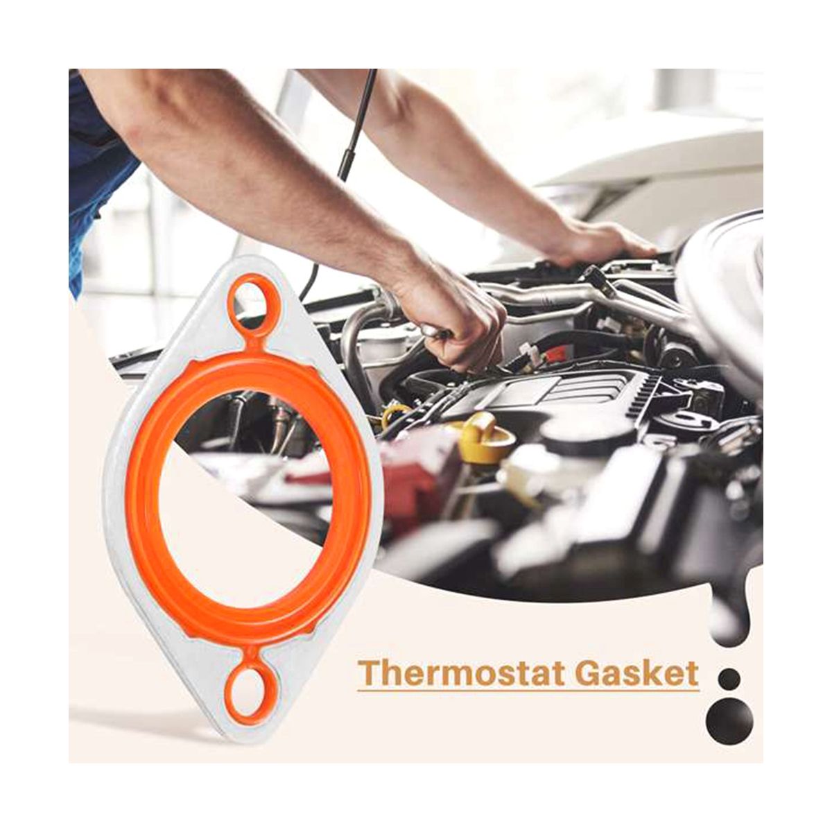 For BBC 350 454 Thermostat Water Neck Housing Gasket Car