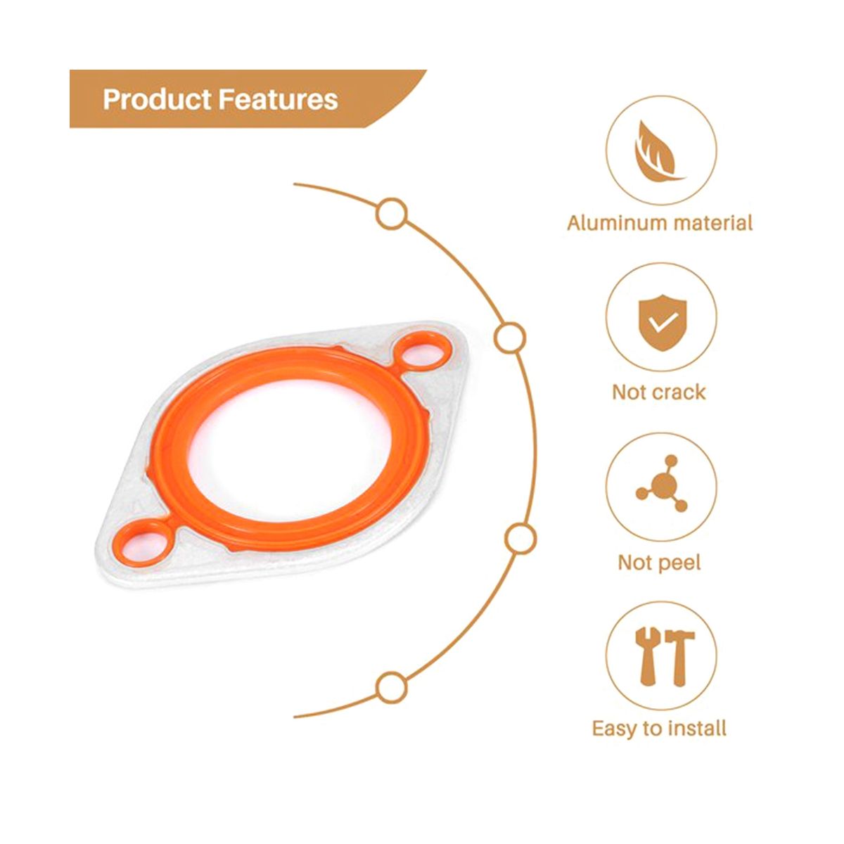 For BBC 350 454 Thermostat Water Neck Housing Gasket Car