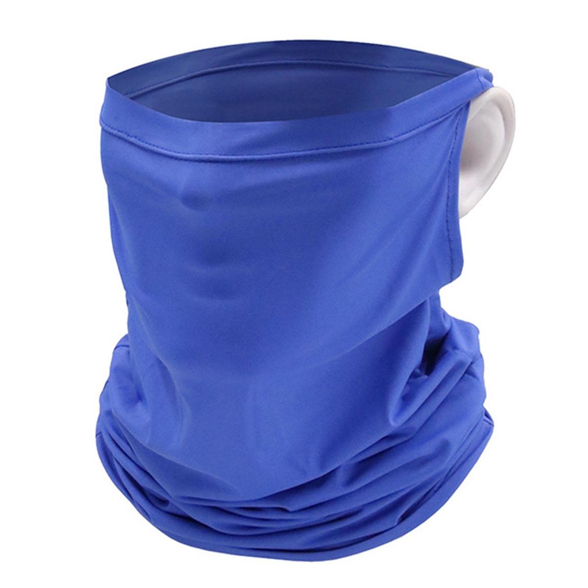 Unisex Cycling Face Cover Hanging Ear Sun-Royal Blue