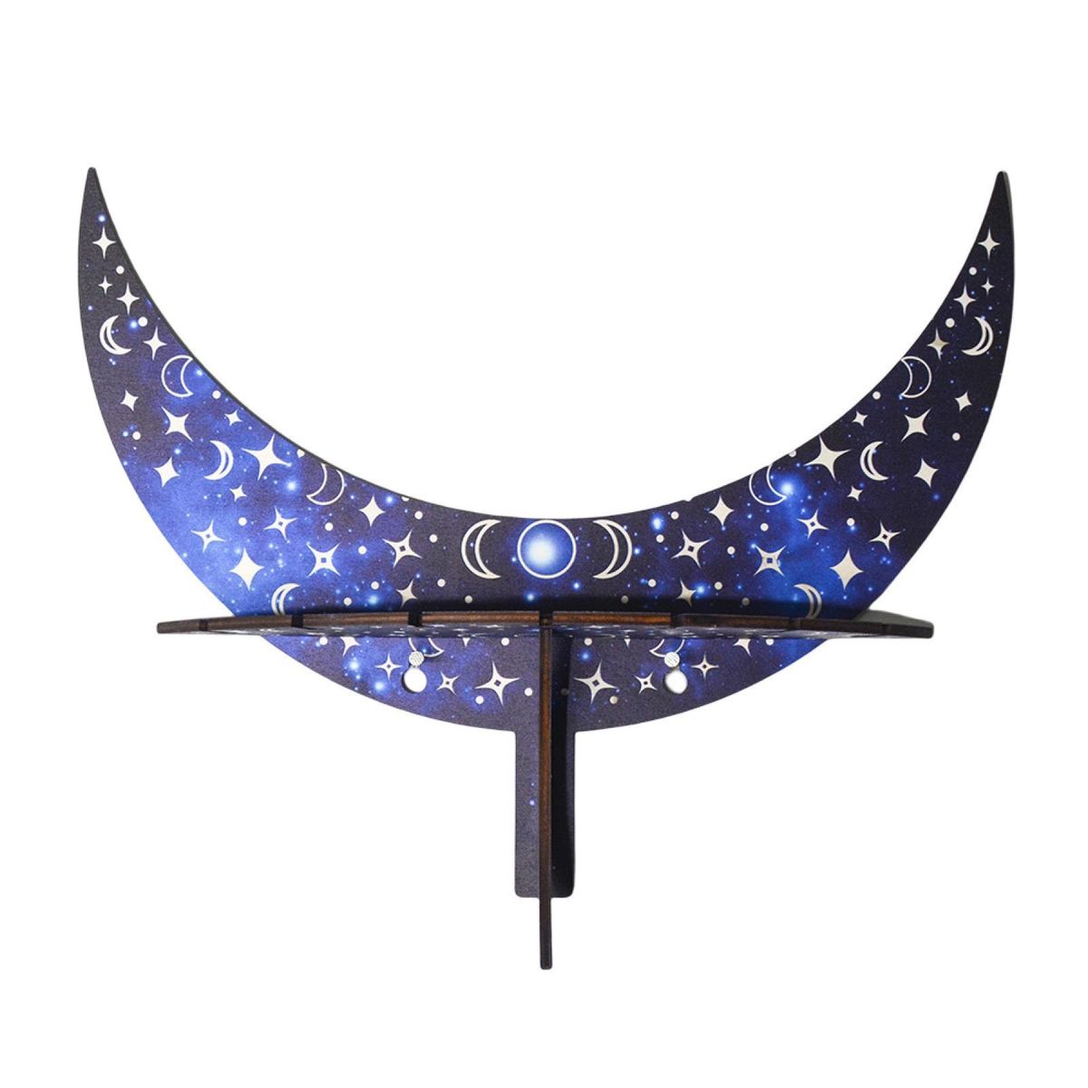 Storage Shelf Boho Style Storage Stand Blue