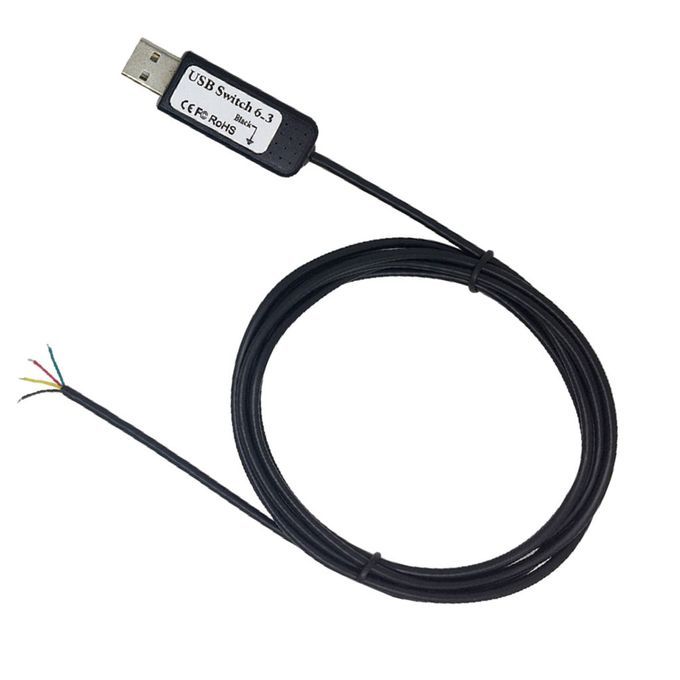USB Switch Cable 7 Core Connect To 6pcs Different Pedals DIY