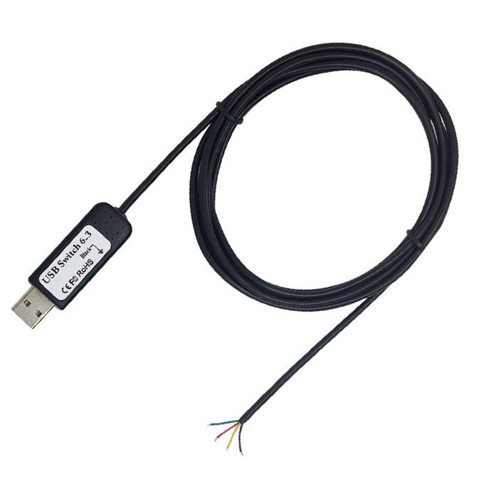 USB Switch Cable 7 Core Connect To 6pcs Different Pedals DIY