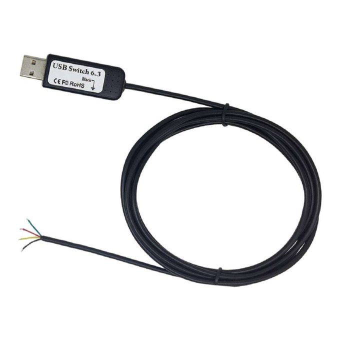 USB Switch Cable 7 Core Connect To 6pcs Different Pedals DIY