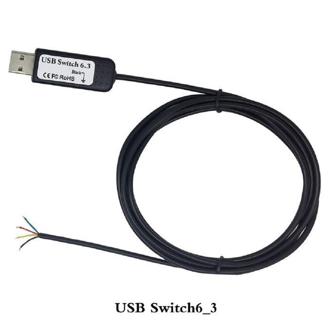 USB Switch Cable 7 Core Connect To 6pcs Different Pedals DIY