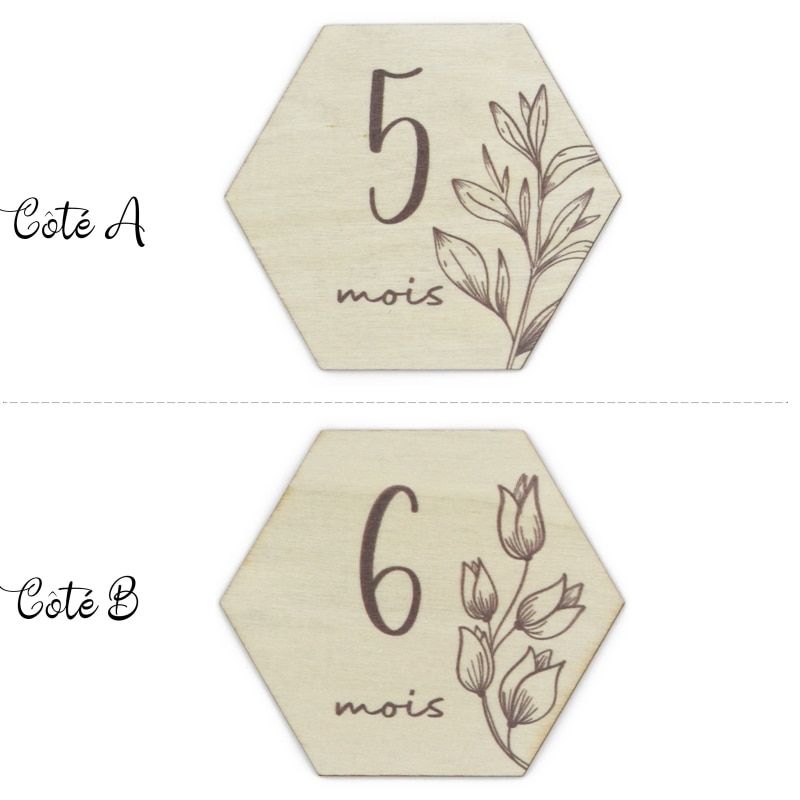 Baby Monthly Card Milestone Cards Pregnancy Keepsake