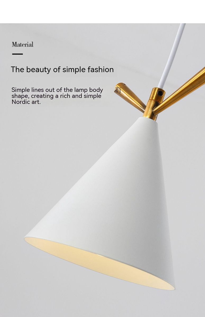 Modern minimalistic bedside small chandelier